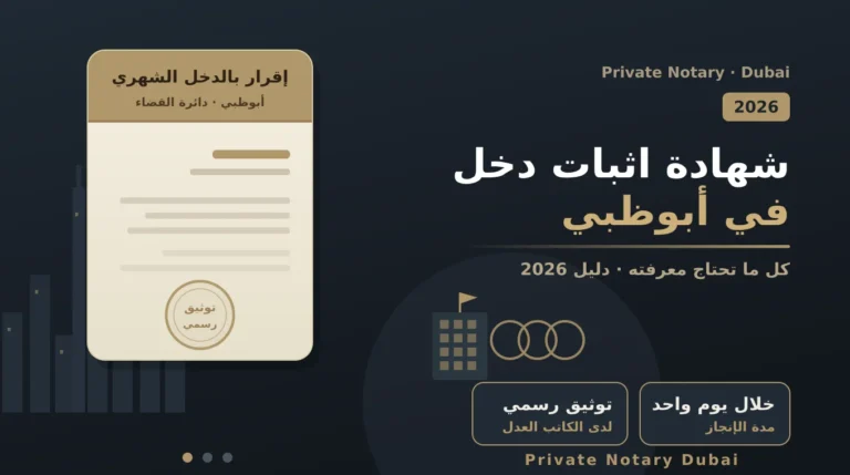 شهادة اثبات دخل في أبوظبي: دليلك الكامل لإقرار الدخل الشهري وتوثيقه 8 شهادة اثبات دخل ابوظبي - اقرار الدخل الشهري في ابوظبي