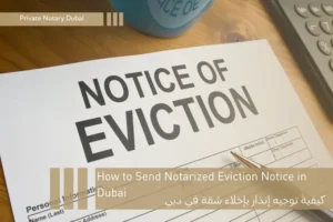 How to Send Notarized Eviction Notice in Dubai | خطاب انذار للمستأجر في دبي باخلاء المأجور مصدق من كاتب العدل