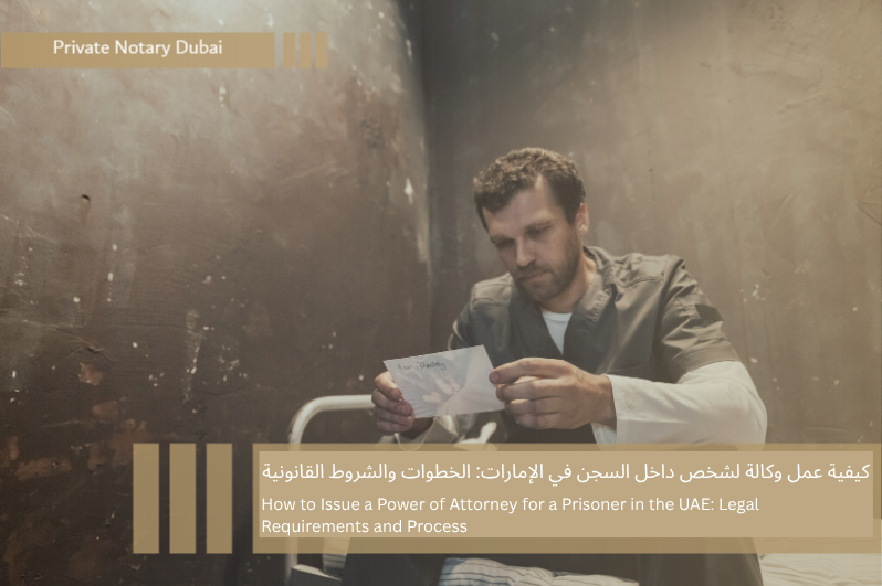 كيفية عمل وكالة لشخص داخل السجن في الإمارات الخطوات والشروط القانونية كيفية عمل وكالة لشخص داخل السجن في الإمارات: الخطوات والشروط القانونية