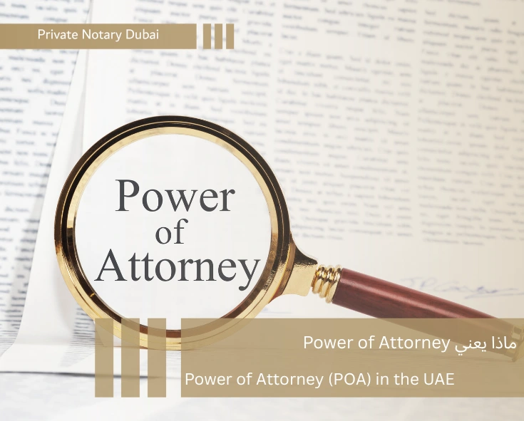Power of Attorney in the UAE guide showing the governing Civil Transactions Law and notarisation requirements